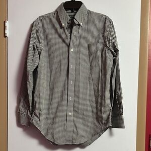 Lauren Ralph Lauren Men's Black and White Checkered Shirt